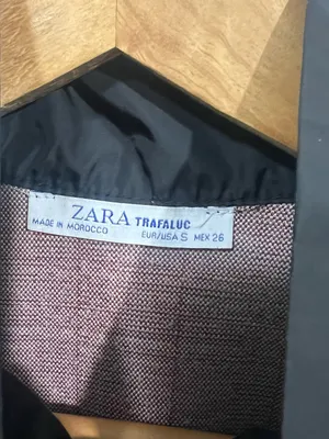 Zara Gray Plaid Bomber Jacket with Black Contrast Yoke thumbnail 6
