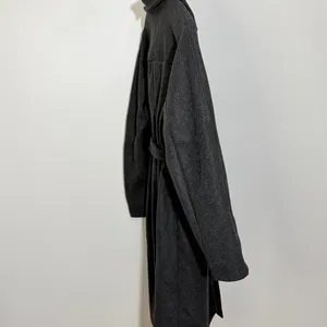 Lapel neck Double Breasted belted PeaCoat overcoat Women small academia lagen thumbnail 4