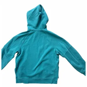 lululemon Scuba Pullover Hoodie Side Slit Logo Oversized Turquoise Blue XS/S thumbnail 5