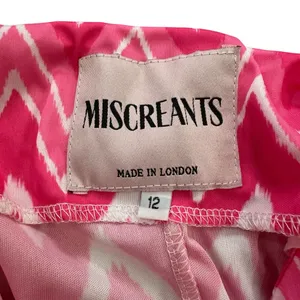 Miscreants Pink Zig Zag Strapless Mini Dress w Matching Gloves US 10/ UK 12 thumbnail 5