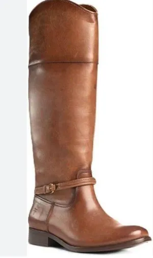 Frye Karen Scott Women's Brown Leather Riding Boots thumbnail 1