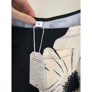 Oversized Minimalist Floral Overalls – Black with Cream Flowers SzXL (NWT) thumbnail 5