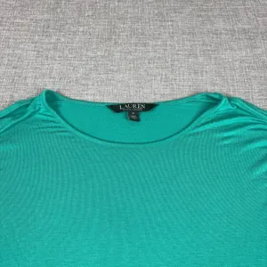 Lauren Ralph Lauren Tunic T-Shirt Womens M Green Dolman Sleeve Jersey Stretch thumbnail 2