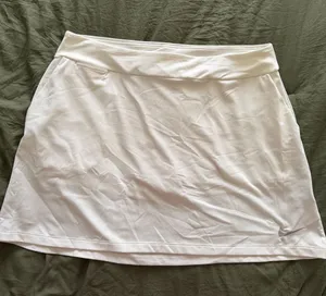 Nike Dri Fit Tennis Active Skirt White Size LARGE thumbnail 1