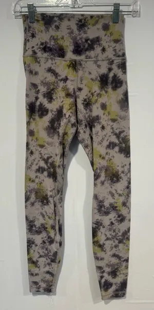 Lululemon grey purple green Tie-Dye‎ Align Leggings thumbnail 1