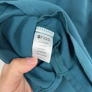 Figs Women Casma Technical Pocket Scrub Top Teal Blue XXS FW1100‎ thumbnail 6