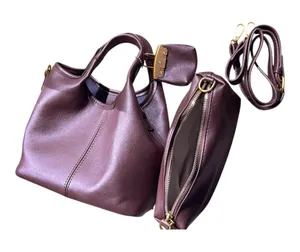 Elegant Brown Leather Women's Bag thumbnail 1