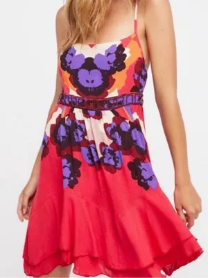 FREE PEOPLE Sweet Lucy Trapeze Mini Dress‎ thumbnail 1
