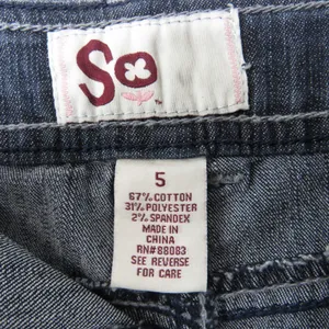2000s Y2K Jean Mini Skirt Dark Wash Denim Micro Mini Skirt Size 5 Small thumbnail 5