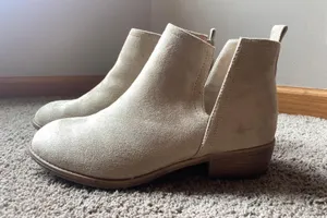 Tan Wedged Booties thumbnail 1