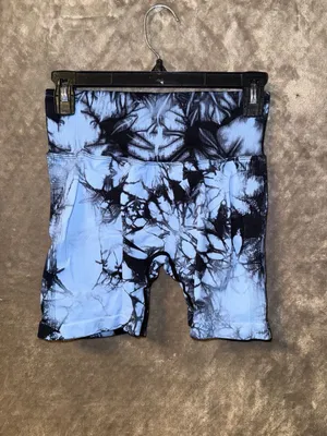 Women's High-Waisted Seamless Scrunch Butt Tie-Dye Athletic Shorts thumbnail 3