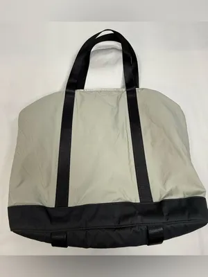 lululemon athletica Light Gray and Black Convertible Nylon Tote thumbnail 6