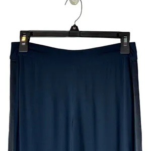 Free People Pants Womens 0 Black Rayon Satin Stripe‎ Wide Leg High Rise thumbnail 3
