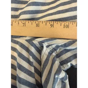 Lands End Women‎ Size 4 Blue White Striped Mid Rise Pull On Shorts Elastic Waist thumbnail 6