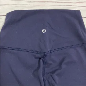 Lululemon Navy Blue Crop Leggings thumbnail 10
