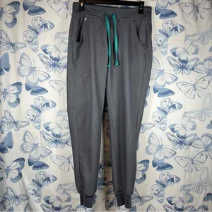 Figs Zamora Jogger Pants with Teal Accents SZ S thumbnail 2