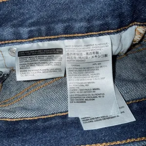 Levis 501 Premium Shorts Womens 28 Blue High Rise Distressed Cutoff Denim thumbnail 10