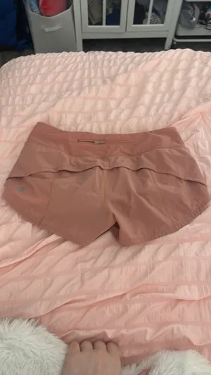 Pink Savannah Lululemon Speed Up Low-Rise Shorts 2.5" thumbnail 3