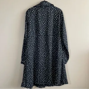✨ Full Moon Maternity Polka Dot Black White Dress Large‎ thumbnail 9