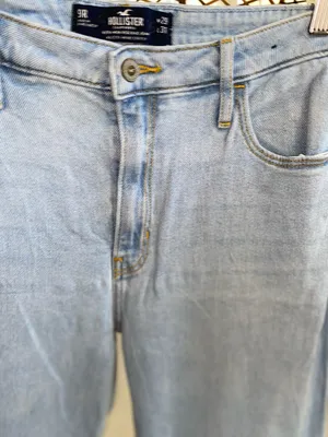 Hollister Light Wash Ultra High Rise Cuffed Dad Jeans Size 9R W29 thumbnail 8