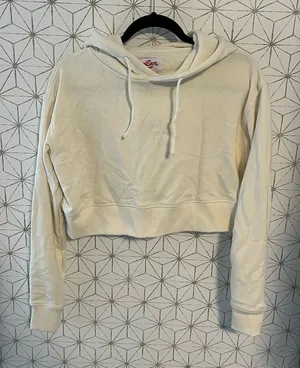Los Sundays Tequila Cream Crop Hoodie thumbnail 1