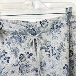 Lucky Brand XL‎ Pajama Set Gray Blue Floral Toile Short Sleeve Loungewear 727 thumbnail 11
