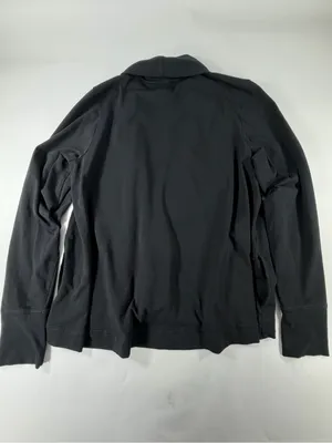 Pact Women's Black‎ Lightweight Open-Front Jacket thumbnail 2