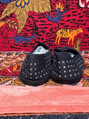 Toms Black Studded Slip-On Shoes thumbnail 3