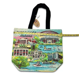 NWT Tuscaloosa Alabama City Novelty Canvas Tote Bag Historic Landmark University thumbnail 5
