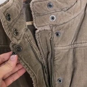 Vintage corduroy puffer zip and button up pullover fall winter vest size small thumbnail 5