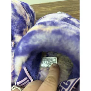 UGG Fluff Yeah Slide Violet Night Marble Tie Dye Slippers 1122554 Womens 8‎ thumbnail 7
