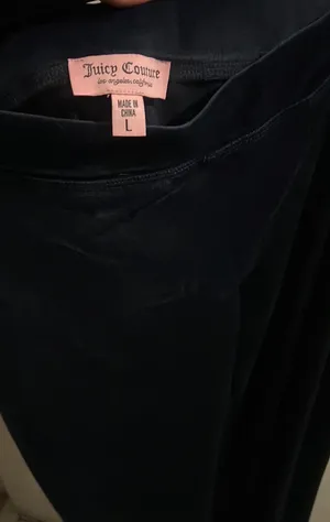New JUICY COUTURE Y2K NAVY Velour Tracksuit Large thumbnail 6