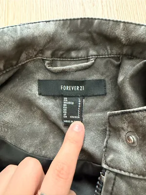 Forever 21 Distressed Faux Leather Moto Jacket thumbnail 5