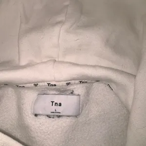 Aritzia 🍎TNA White Pullover Hoodie with Subtle Logo Trim thumbnail 3