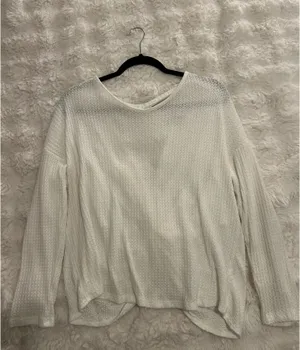 Material Girl Twist Knot White Sweater thumbnail 7