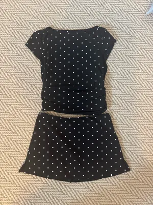 Cider black and white skirt set thumbnail 1