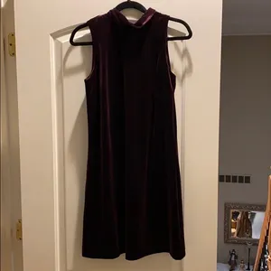 Ann Taylor Plum Velvet Dress thumbnail 10