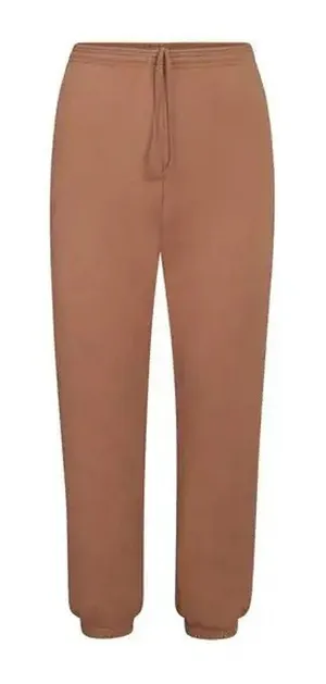 SKIMS Outdoor Fleece Joggers Sweatpants Tiger Eye Brown Size Medium 100% Cotton thumbnail 1