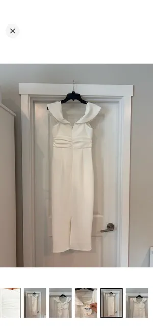 New Here Comes The Sun White Dress thumbnail 8