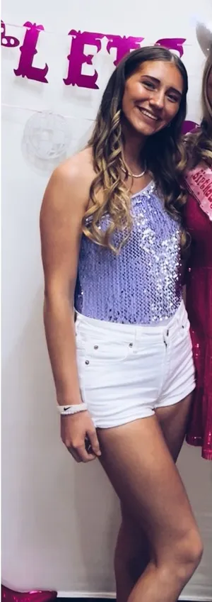 Lucy in the Sky Bodysuit Sequin Purple thumbnail 1