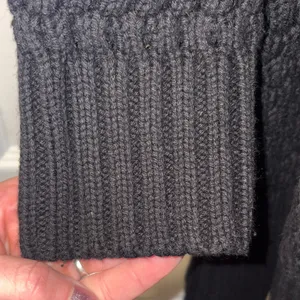 Eddie Bauer Black Textured Cardigan Large heavy weight thumbnail 8