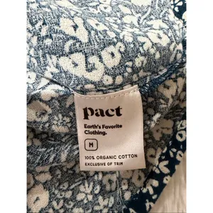 Pact Cafe Crepe Tiered Cotton Dress in Celestial Prairie Floral Medium thumbnail 7