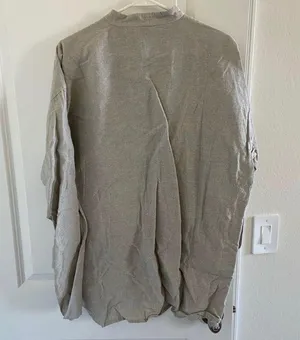 Light gray Chinese Collar Button Up Size XXL thumbnail 4
