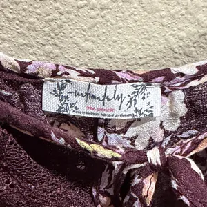 New Intimately Free People Take It Away XL Burgundy Floral Lace Bodysuit thumbnail 6