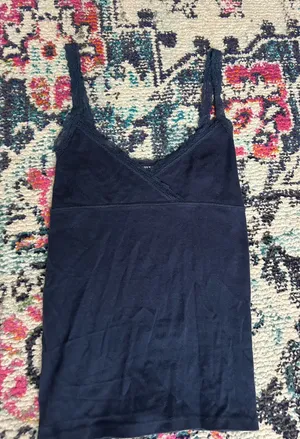 Brandy Melville Top Navy Blue Tank thumbnail 1