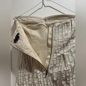 American Eagle Cream Strapless‎ Dress Size 6 thumbnail 5