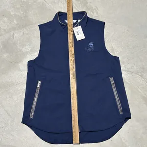 NWT Peter Millar Surge Vest Navy Blue Full Zip SZ Medium Unisex Kalos Golf thumbnail 6