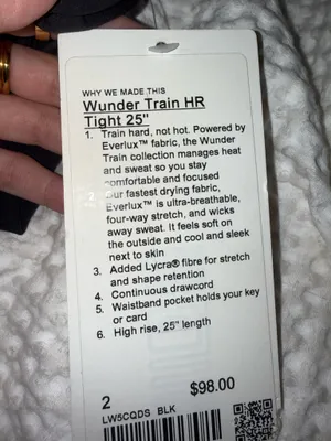 Lululemon Wunder Train 25" High-Rise Tight Leggings thumbnail 4