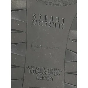 Stuart Weitzman Schooldays Black Suede Penny Loafers Wedge 8.5 Spain thumbnail 7