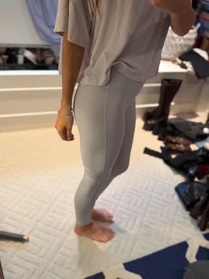 Lululemon High Rise Leggings Cream Size 4 thumbnail 2
